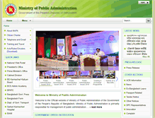 Tablet Screenshot of mopa.gov.bd